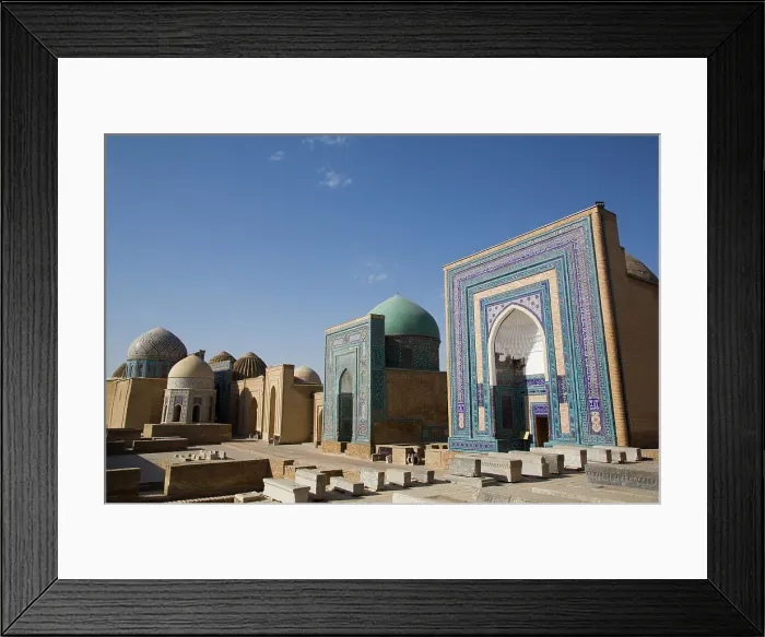 Framed Print : Ulugh Sultan Begim Mausoleum on right, Shah-I-Zinda, UNESCO World Heritage Site, Samarkand, Uzbekistan, Central Asia, Asia Framed Print : Ulugh Sultan Begim Mausoleum on right, Shah-I-Zinda, UNESCO World Heritage Site, Samarkand, Uzbekistan, Central Asia, Asia
