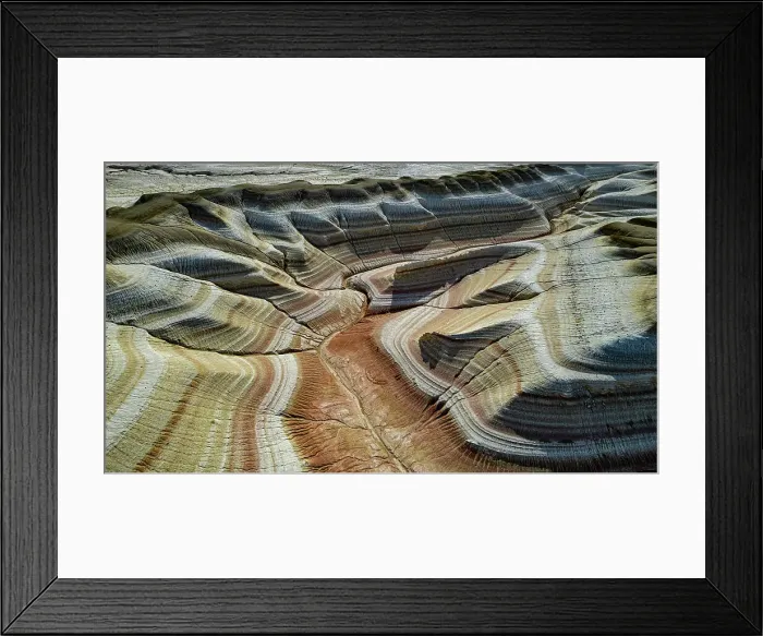 Framed Print : Aerial of multicoloured layers of sandstone, Kyzylkup, Mangystau, Kazakhstan, Central Asia, Asia Framed Print : Aerial of multicoloured layers of sandstone, Kyzylkup, Mangystau, Kazakhstan, Central Asia, Asia