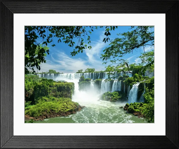 Framed Print : A view from the lower circuit at Iguazu Falls, UNESCO World Heritage Site, Misiones Province, Argentina, South America Framed Print : A view from the lower circuit at Iguazu Falls, UNESCO World Heritage Site, Misiones Province, Argentina, South America
