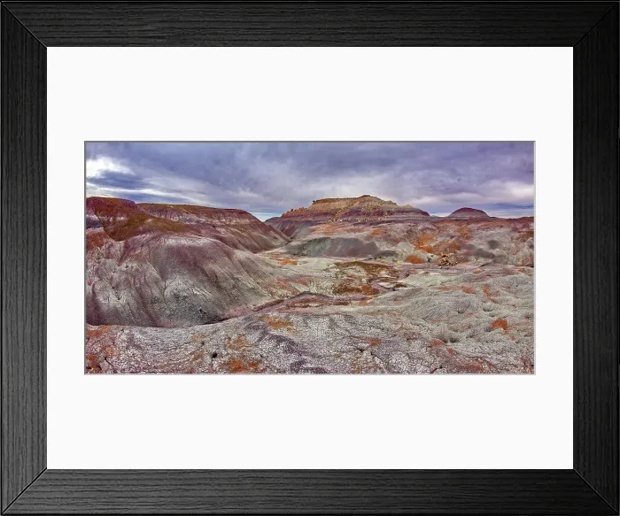 Framed Print : View of the salty bentonite hills on the north side of the Blue Forest in Petrified Forest National Park, Arizona, United States of America, North America Framed Print : View of the salty bentonite hills on the north side of the Blue Forest in Petrified Forest National Park, Arizona, United States of America, North America