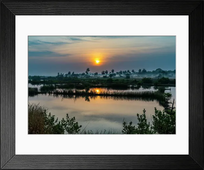 Framed Print : Sunrise in the Casamance, Senegal, West Africa, Africa Framed Print : Sunrise in the Casamance, Senegal, West Africa, Africa