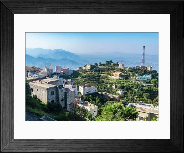 Framed Print : Green terraces, Fayfa mountain, Jazan province, Saudi Arabia, Middle East Framed Print : Green terraces, Fayfa mountain, Jazan province, Saudi Arabia, Middle East