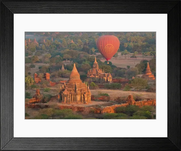 Framed Print : Old temple in Bagan and hot-air balloons before sunrise, Old Bagan (Pagan), UNESCO World Heritage Site, Myanmar (Burma), Asia Framed Print : Old temple in Bagan and hot-air balloons before sunrise, Old Bagan (Pagan), UNESCO World Heritage Site, Myanmar (Burma), Asia