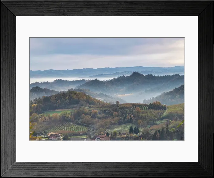 Framed Print : Hills and vineyards of the Langhe, UNESCO World Heritage Site, on an autumn day, Alba, Langhe, Cuneo district, Piedmont, Italy, Europe Framed Print : Hills and vineyards of the Langhe, UNESCO World Heritage Site, on an autumn day, Alba, Langhe, Cuneo district, Piedmont, Italy, Europe