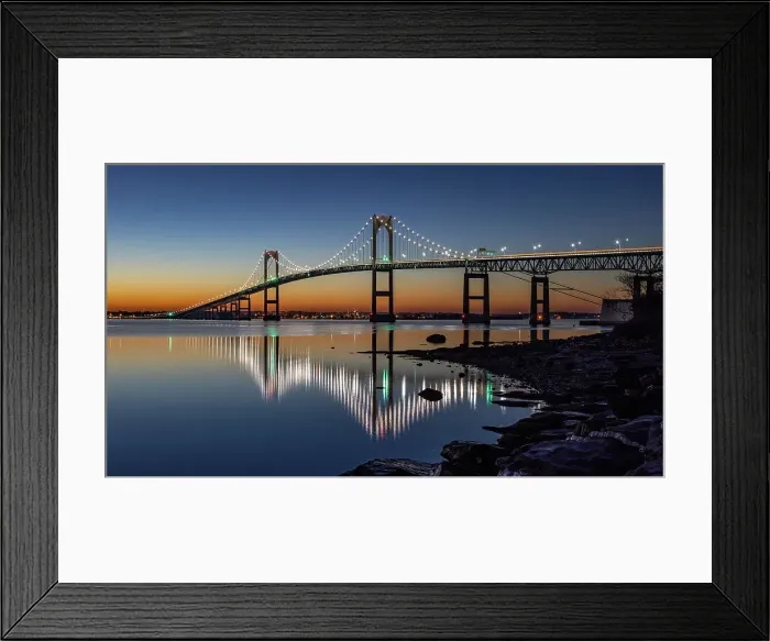 Framed Print : Newport Pell Bridge, Jamestown, Rhode Island, New England, United States of America, North America Framed Print : Newport Pell Bridge, Jamestown, Rhode Island, New England, United States of America, North America