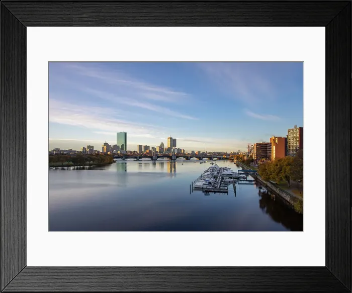 Framed Print : Boston Skyline with Longfellow Bridge, Boston, Massachusetts, New England, United States of America, North America Framed Print : Boston Skyline with Longfellow Bridge, Boston, Massachusetts, New England, United States of America, North America