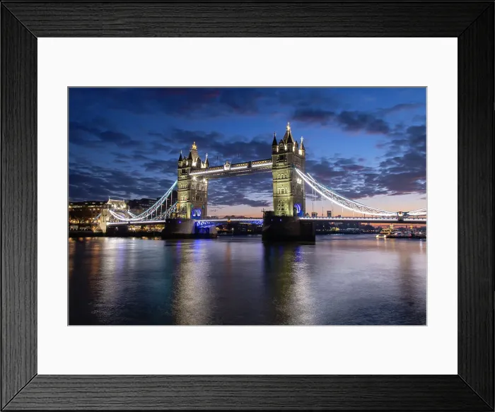 Framed Print : Tower Bridge and River Thames at daybreak, London, England, United Kingdom, Europe