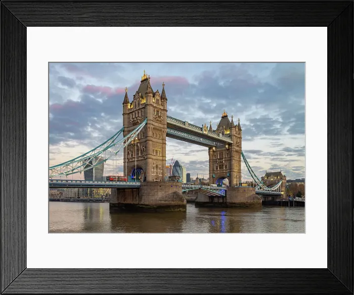 Framed Print : Tower Bridge at dawn, London, England, United Kingdom, Europe
