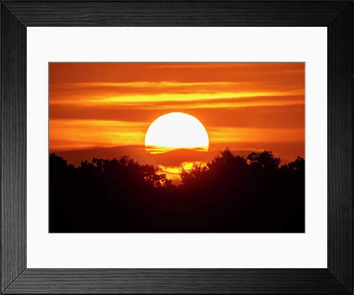 Framed Print : Summer sunrise, United States of America, North America Framed Print : Summer sunrise, United States of America, North America