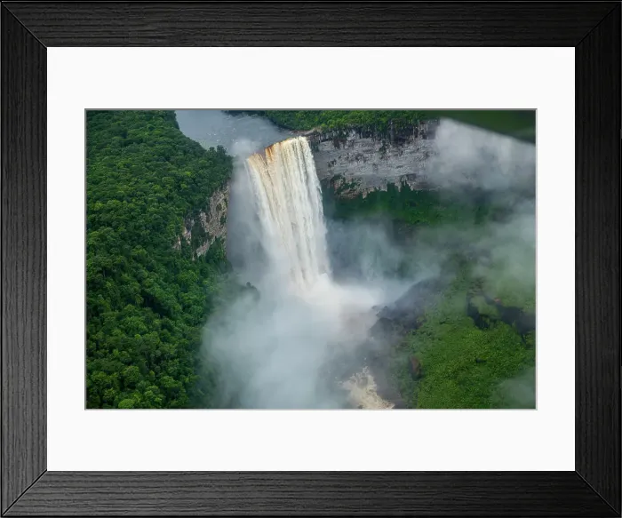 Framed Print : Aerial of the Kaieteur Falls, Potaro River, Guyana, South America Framed Print : Aerial of the Kaieteur Falls, Potaro River, Guyana, South America