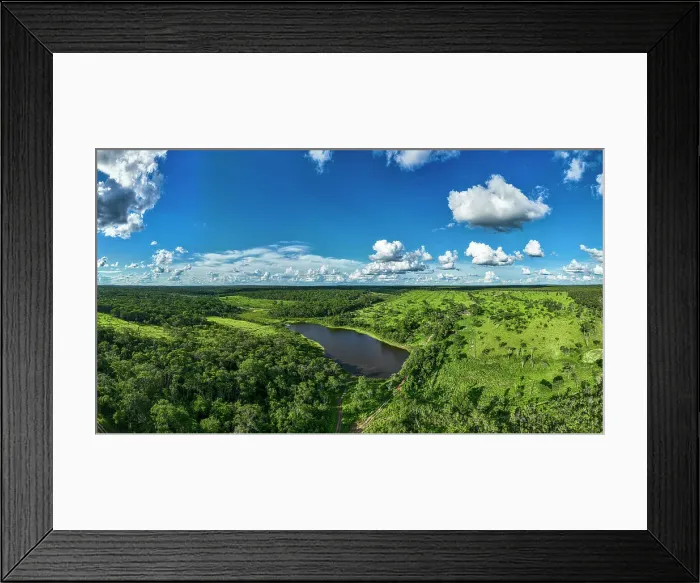 Framed Print : Aerial of a lake near the Santa Ana Mission, Jesuit Missions of Chiquitos, Santa Cruz department, Bolivia, South America Framed Print : Aerial of a lake near the Santa Ana Mission, Jesuit Missions of Chiquitos, Santa Cruz department, Bolivia, South America