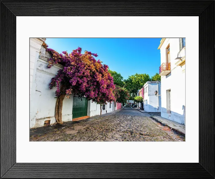 Framed Print : Colonial architecture, Colonia del Sacramento, UNESCO World Heritage Site, Uruguay, South America