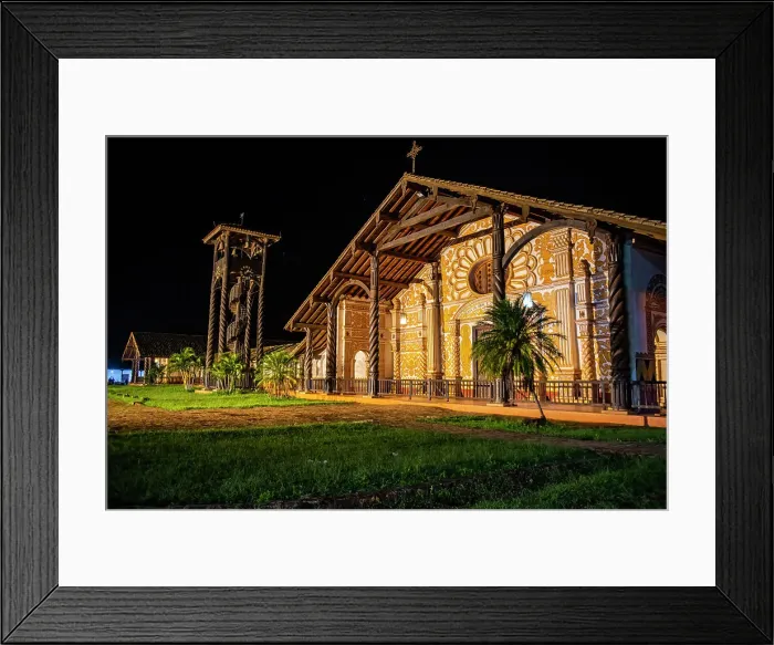 Framed Print : Front portal of the Mission of Concepcion at night, Jesuit Missions of Chiquitos, UNESCO World Heritage Site, Santa Cruz department, Bolivia, South America Framed Print : Front portal of the Mission of Concepcion at night, Jesuit Missions of Chiquitos, UNESCO World Heritage Site, Santa Cruz department, Bolivia, South America