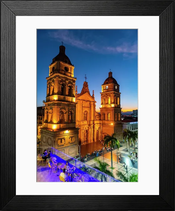 Framed Print : Cathedral Basilica of St. Lawrence at nighttime, Santa Cruz de la Sierra, Bolivia, South America Framed Print : Cathedral Basilica of St. Lawrence at nighttime, Santa Cruz de la Sierra, Bolivia, South America