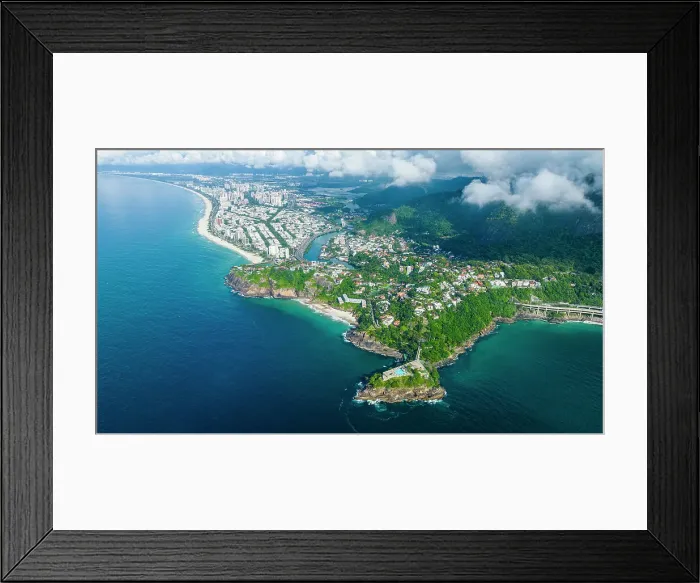 Framed Print : Aerial of Joa, Barra de Tijuca, Rio de Janeiro, Brazil, South America Framed Print : Aerial of Joa, Barra de Tijuca, Rio de Janeiro, Brazil, South America