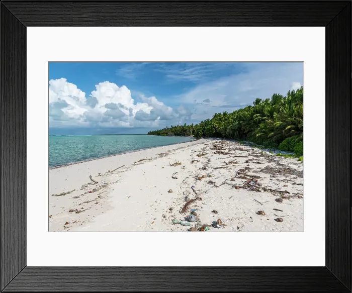 Framed Print : White sand beach on a little islet, Cocos (Keeling) Islands, Australian Indian Ocean Territory, Australia, Indian Ocean Framed Print : White sand beach on a little islet, Cocos (Keeling) Islands, Australian Indian Ocean Territory, Australia, Indian Ocean