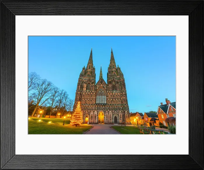 Framed Print : Lichfield Cathedral, Christmas tree, Lichfield, Staffordshire, England, United Kingdom, Europe Framed Print : Lichfield Cathedral, Christmas tree, Lichfield, Staffordshire, England, United Kingdom, Europe