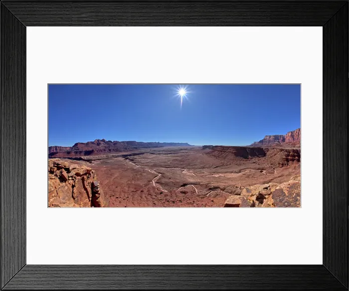 Framed Print : Panorama of Marble Canyon viewed from Johnson Point below the Vermilion Cliffs, Glen Canyon Recreation Area, Arizona, United States of America, North America Framed Print : Panorama of Marble Canyon viewed from Johnson Point below the Vermilion Cliffs, Glen Canyon Recreation Area, Arizona, United States of America, North America