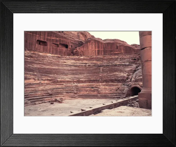 Framed Print : Nabatean theatre carved out solid rock of the mountains, Petra, UNESCO World Heritage Site, Jordan, Middle East Framed Print : Nabatean theatre carved out solid rock of the mountains, Petra, UNESCO World Heritage Site, Jordan, Middle East