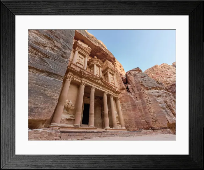Framed Print : The Treasury (El Khazneh), monument carved into the rock of the mountain, Petra, UNESCO World Heritage Site, Jordan, Middle East Framed Print : The Treasury (El Khazneh), monument carved into the rock of the mountain, Petra, UNESCO World Heritage Site, Jordan, Middle East