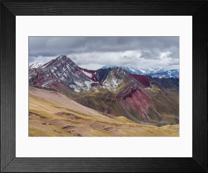 Framed Print : Mountains near Rainbow Mountain (Vinicunca), Cusco, Peru, South America Framed Print : Mountains near Rainbow Mountain (Vinicunca), Cusco, Peru, South America