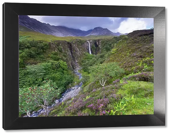 Eas Mor waterfall, Isle of Skye, Inner Hebrides, Scotland, United Kingdom, Europe