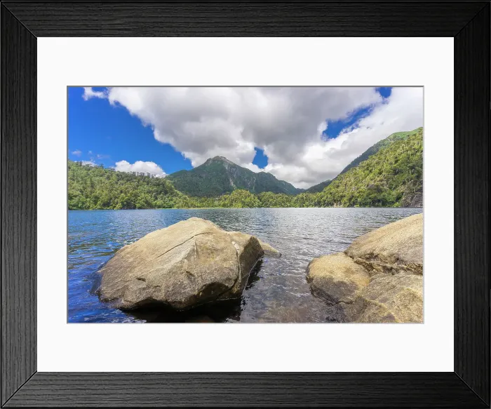 Framed Print : El Toro Lake, Huerquehue National Park, Pucon, Chile, South America Framed Print : El Toro Lake, Huerquehue National Park, Pucon, Chile, South America