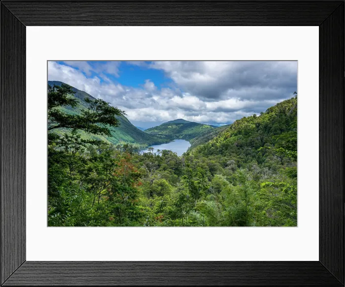 Framed Print : Tinquilco lake, Huerquehue National Park, Pucon, Chile, South America