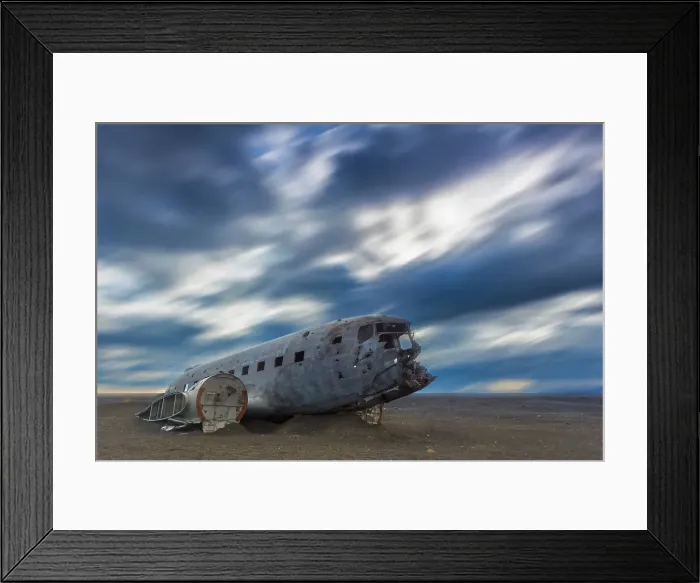 Framed Print : Solheimasandur Plane Wreck DC-3 aircraft, South Iceland, Iceland, Polar Regions Framed Print : Solheimasandur Plane Wreck DC-3 aircraft, South Iceland, Iceland, Polar Regions