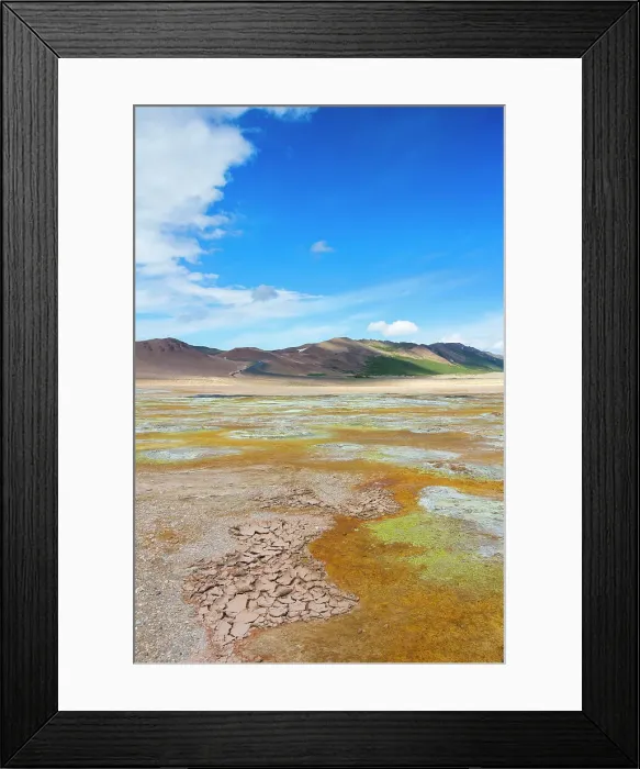 Framed Print : Geothermal area, Namafjall Hverir, Iceland, Polar Regions Framed Print : Geothermal area, Namafjall Hverir, Iceland, Polar Regions