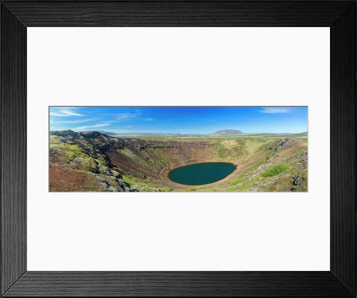 Framed Print : Kerid crater, Iceland, Polar Regions Framed Print : Kerid crater, Iceland, Polar Regions