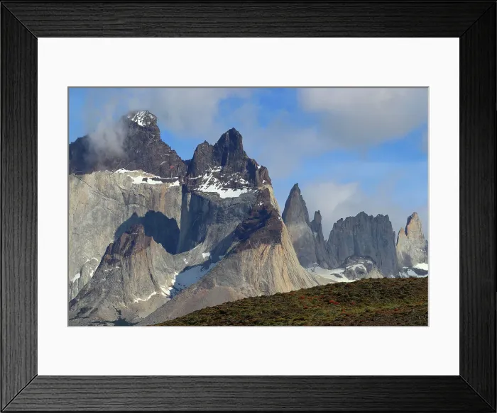 Framed Print : Torres and Cuernos, Torres del Paine National Park, Patagonia, Chile, South America Framed Print : Torres and Cuernos, Torres del Paine National Park, Patagonia, Chile, South America