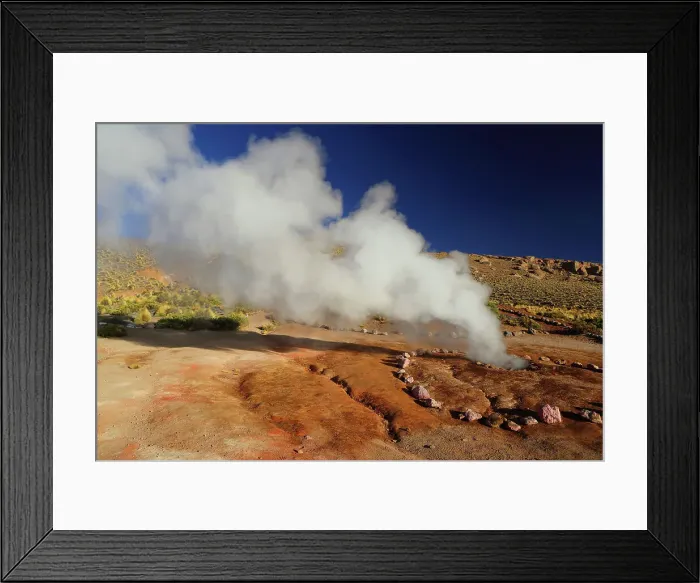 Framed Print : El Tatio Geyser Field, Atacama Desert Plateau, Chile, South America Framed Print : El Tatio Geyser Field, Atacama Desert Plateau, Chile, South America