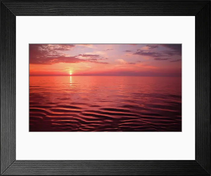 Framed Print : Midnight Sun off north west coast of Norway, Scandinavia, Europe Framed Print : Midnight Sun off north west coast of Norway, Scandinavia, Europe