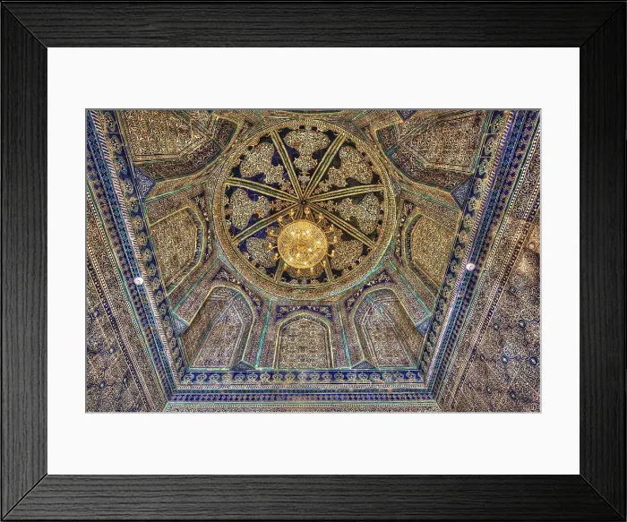 Framed Print : Ceiling, Interior, Pakhlavon Mahmud Mausoleum, Ichon Qala (Itchan Kala), UNESCO World Heritage Site, Khiva, Uzbekistan, Central Asia, Asia Framed Print : Ceiling, Interior, Pakhlavon Mahmud Mausoleum, Ichon Qala (Itchan Kala), UNESCO World Heritage Site, Khiva, Uzbekistan, Central Asia, Asia