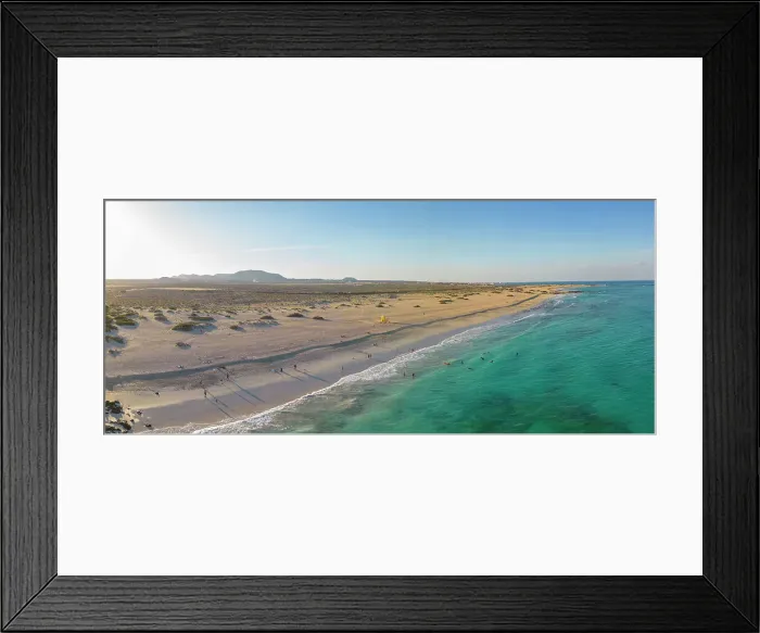 Framed Print : Aerial view of beach and the Atlantic Ocean, Corralejo Natural Park, Fuerteventura, Canary Islands, Spain, Atlantic, Europe Framed Print : Aerial view of beach and the Atlantic Ocean, Corralejo Natural Park, Fuerteventura, Canary Islands, Spain, Atlantic, Europe