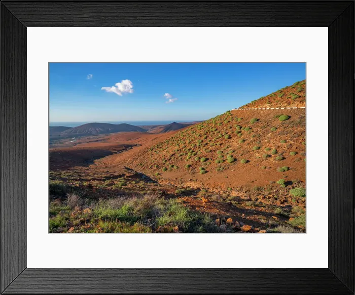 Framed Print : View of landscape from near Mirador de Las Penitas view point, Betancuria, Fuerteventura, Canary Islands, Spain, Atlantic, Europe Framed Print : View of landscape from near Mirador de Las Penitas view point, Betancuria, Fuerteventura, Canary Islands, Spain, Atlantic, Europe