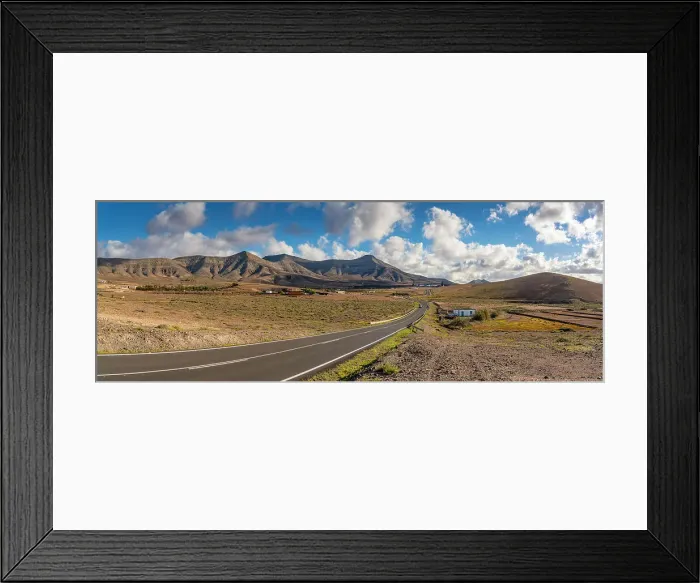 Framed Print : View of winding road and landscape near Antigua, Antigua, Fuerteventura, Canary Islands, Spain, Atlantic, Europe Framed Print : View of winding road and landscape near Antigua, Antigua, Fuerteventura, Canary Islands, Spain, Atlantic, Europe