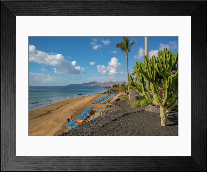 Framed Print : View overlooking Playa Grande beach and Atlantic Ocean, Puerto del Carmen, Lanzarote, Las Palmas, Canary Islands, Spain, Atlantic, Europe Framed Print : View overlooking Playa Grande beach and Atlantic Ocean, Puerto del Carmen, Lanzarote, Las Palmas, Canary Islands, Spain, Atlantic, Europe