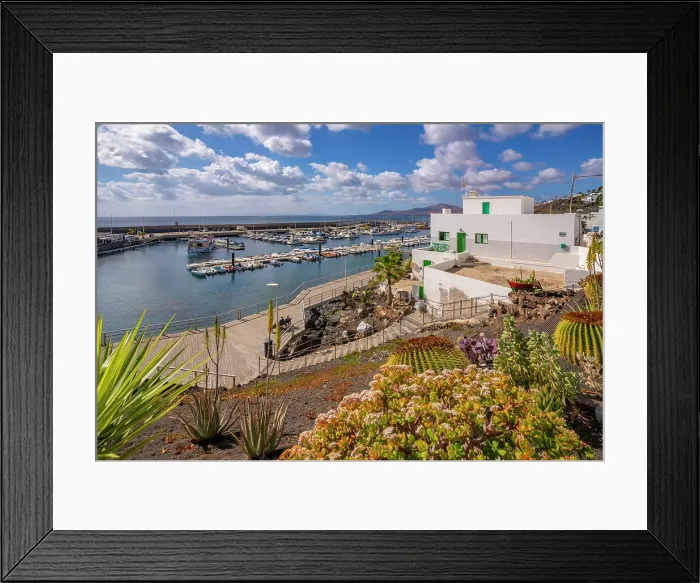 Framed Print : View of harbour from elevated position, Puerto del Carmen, Lanzarote, Las Palmas, Canary Islands, Spain, Atlantic, Europe Framed Print : View of harbour from elevated position, Puerto del Carmen, Lanzarote, Las Palmas, Canary Islands, Spain, Atlantic, Europe
