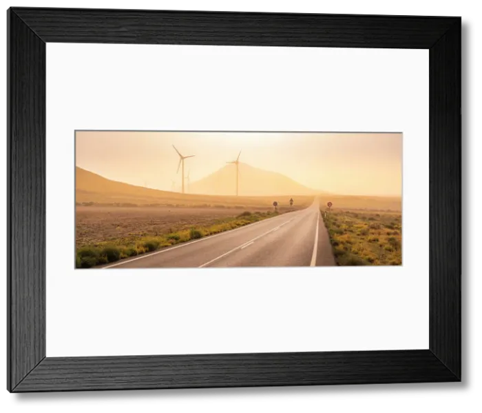 Framed Print : View of wind turbines and landscape near Tinajo, Tinajo, Lanzarote, Las Palmas, Canary Islands, Spain, Atlantic, Europe Framed Print : View of wind turbines and landscape near Tinajo, Tinajo, Lanzarote, Las Palmas, Canary Islands, Spain, Atlantic, Europe