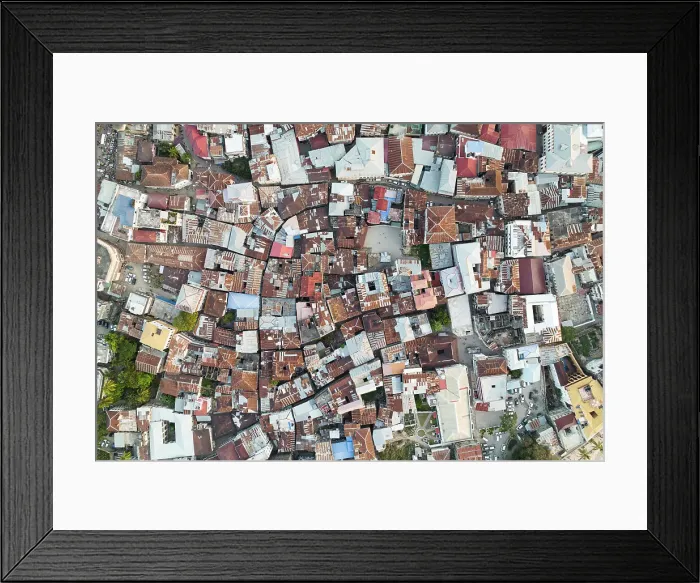 Framed Print : Overhead view of historical buldings in the old town, Stone Town, Zanzibar, Tanzania, East Africa, Africa Framed Print : Overhead view of historical buldings in the old town, Stone Town, Zanzibar, Tanzania, East Africa, Africa