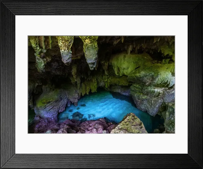 Framed Print : Turquoise water in the Grotto, Christmas island, Australia, Indian Ocean Framed Print : Turquoise water in the Grotto, Christmas island, Australia, Indian Ocean