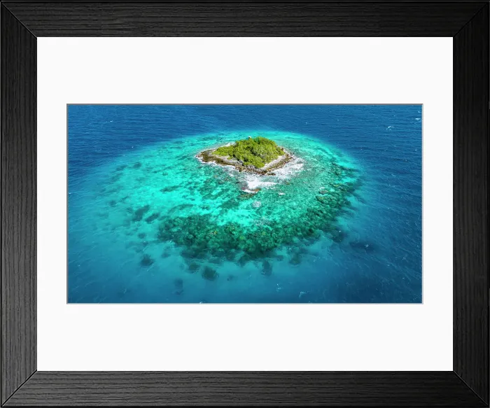Framed Print : Aerial of a small island in the lagoon of the Rangiroa atoll, Tuamotus, French Polynesia, South Pacific, Pacific Framed Print : Aerial of a small island in the lagoon of the Rangiroa atoll, Tuamotus, French Polynesia, South Pacific, Pacific