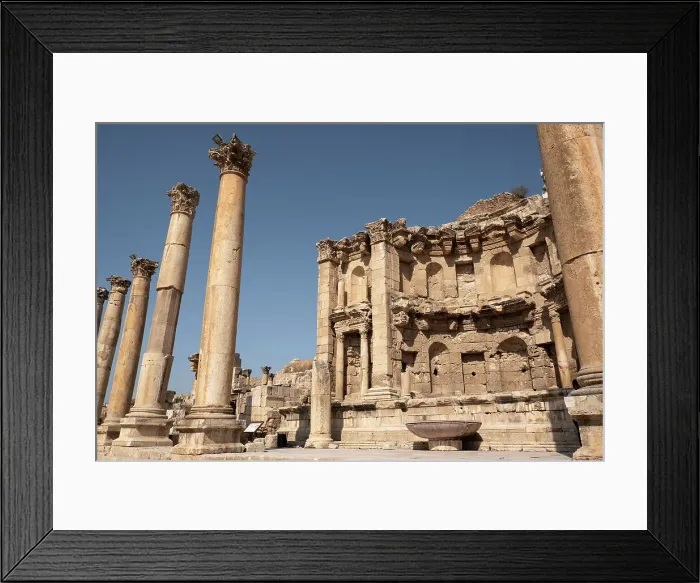 Framed Print : Nymphaeum monument consecrated to the nymphs, Jerash, Jordan, Middle East Framed Print : Nymphaeum monument consecrated to the nymphs, Jerash, Jordan, Middle East
