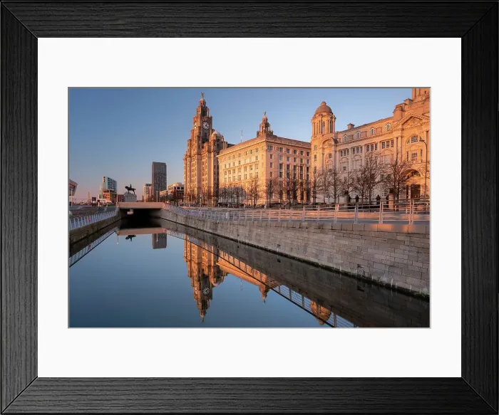 Framed Print : Evening light illuminates the Liver Building, the Cunard Building and Port of Liverpool Building (The Three Graces), Pier Head, Liverpool Waterfront, Liverpool, Merseyside, England, United Kingdom, Europe Framed Print : Evening light illuminates the Liver Building, the Cunard Building and Port of Liverpool Building (The Three Graces), Pier Head, Liverpool Waterfront, Liverpool, Merseyside, England, United Kingdom, Europe