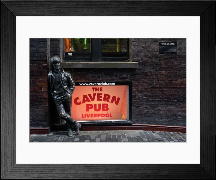 Framed Print : John Lennon Statue outside the Cavern Pub, Matthew Street, Liverpool, Merseyside, England, United Kingdom, Europe Framed Print : John Lennon Statue outside the Cavern Pub, Matthew Street, Liverpool, Merseyside, England, United Kingdom, Europe