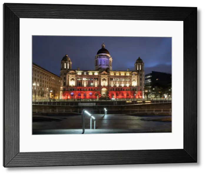 Framed Print : The Port of Liverpool Building at night, Pier Head, Liverpool Waterfront, Liverpool, Merseyside, England, United Kingdom, Europe Framed Print : The Port of Liverpool Building at night, Pier Head, Liverpool Waterfront, Liverpool, Merseyside, England, United Kingdom, Europe
