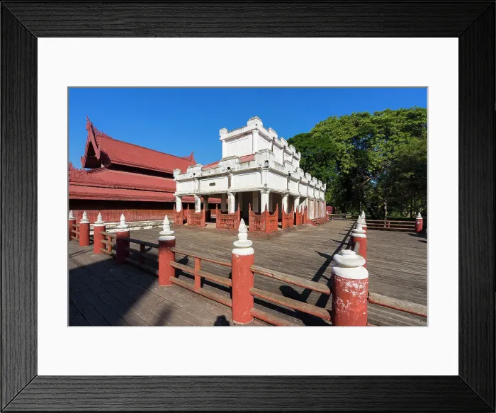 Framed Print : Building at Royal Palace, Mandalay, Myanmar (Burma), Asia Framed Print : Building at Royal Palace, Mandalay, Myanmar (Burma), Asia