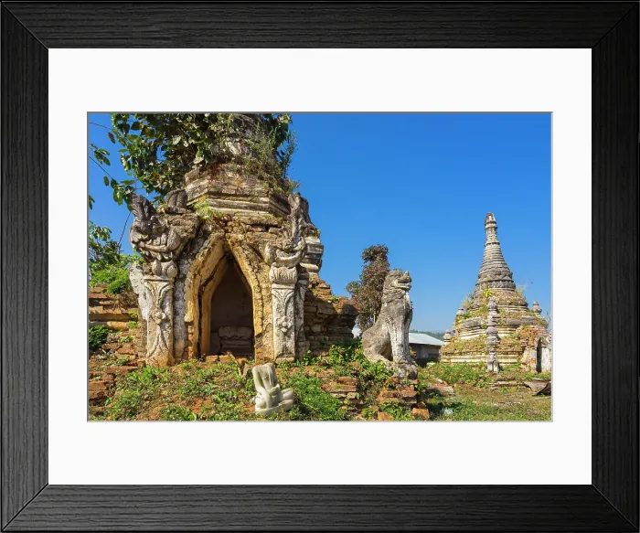 Framed Print : Temple ruins at Little Bagan, Hsipaw, Shan State, Myanmar (Burma), Asia Framed Print : Temple ruins at Little Bagan, Hsipaw, Shan State, Myanmar (Burma), Asia
